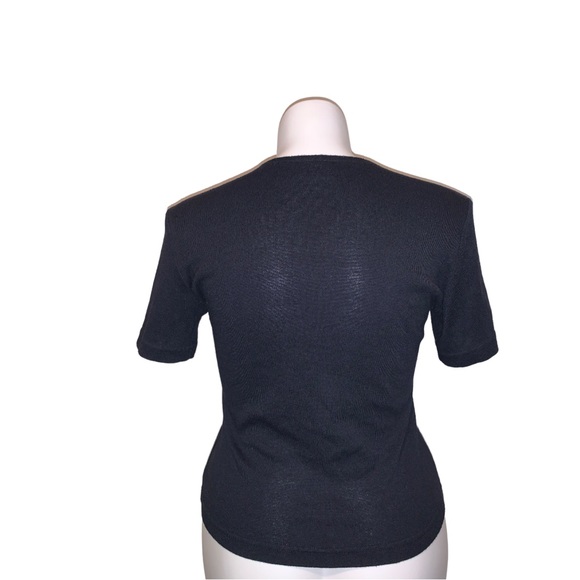 Vintage Aqua Blue 2Pcs Shirt/ Vest Set, Size M-L - Picture 4 of 16